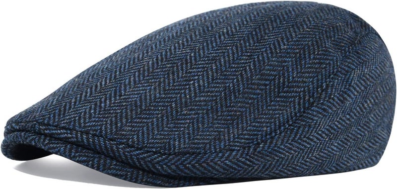 STARANCE 2 Pack Newsboy Hats for Men Wool Blend Ivy Driving Flat Cap - Image 5